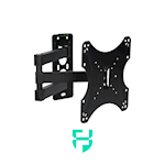 Muurbeugel met dubbele armsteun