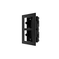 DS-KD-ACF2/BLACK, Hikvision, modulaire intercom, inbouwframe 2 hoog, zwart
