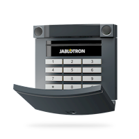 01. JA-113E-AN Jablotron bedraad bediendeel met toetsenbord, segment(en) en RFID lezer (antraciet)